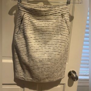 H&M high waisted skirt, black and white